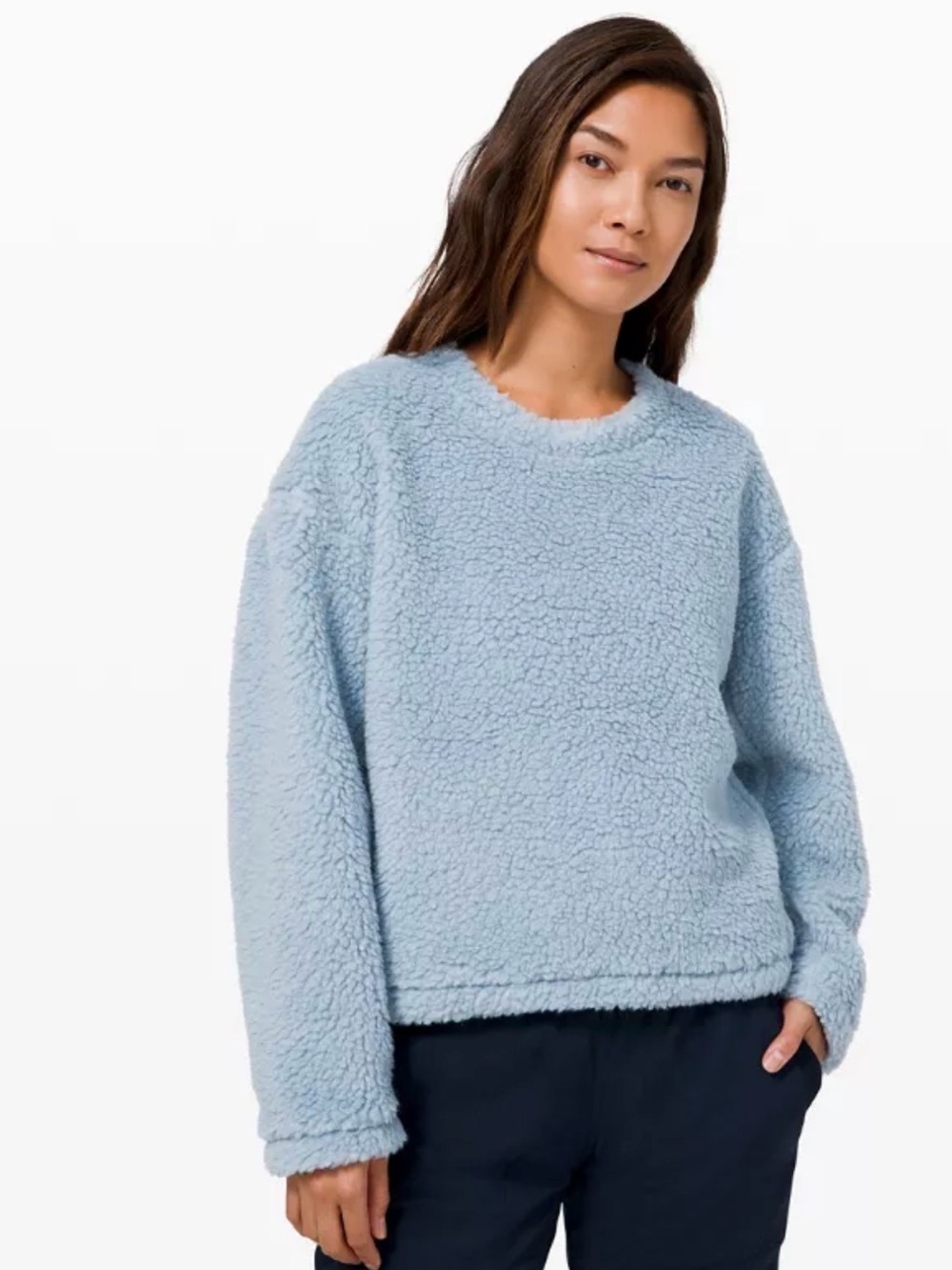 Lululemon Wool Whenever Crewneck Sweater - Light Blue ($128)